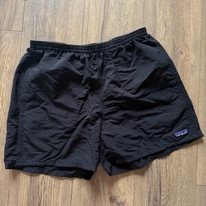 Patagonia Men’s med Baggies Shorts Longs 5" Inseam Tidepool Black Stretch Swim